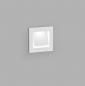 Preview: Helestra SENT LED Wandeinbauleuchte in Weiß matt Treppenstufenbeleuchtung Lichtaustritt verstellbar